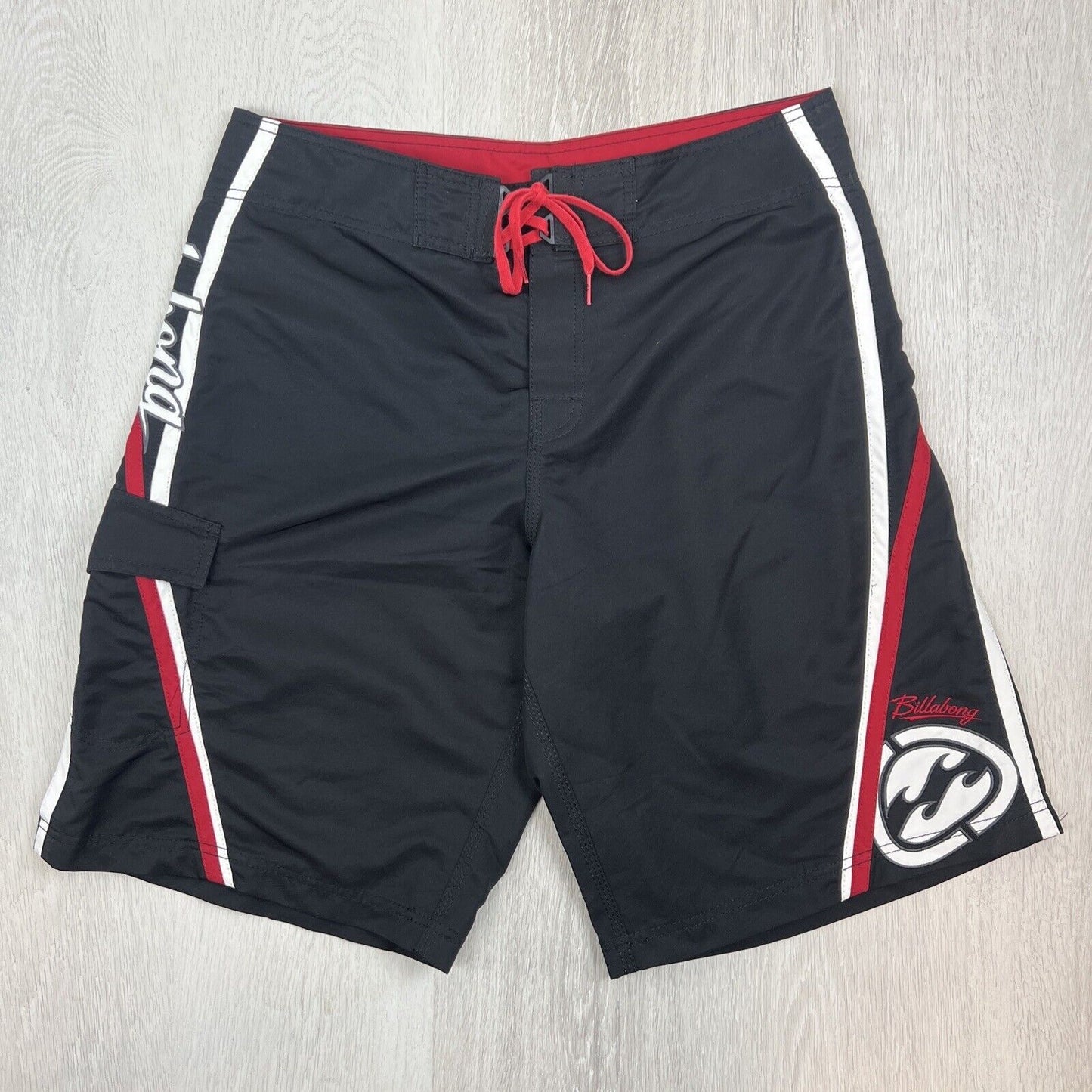 Billabong Mens Black Y2K Long Board Shorts Size 36