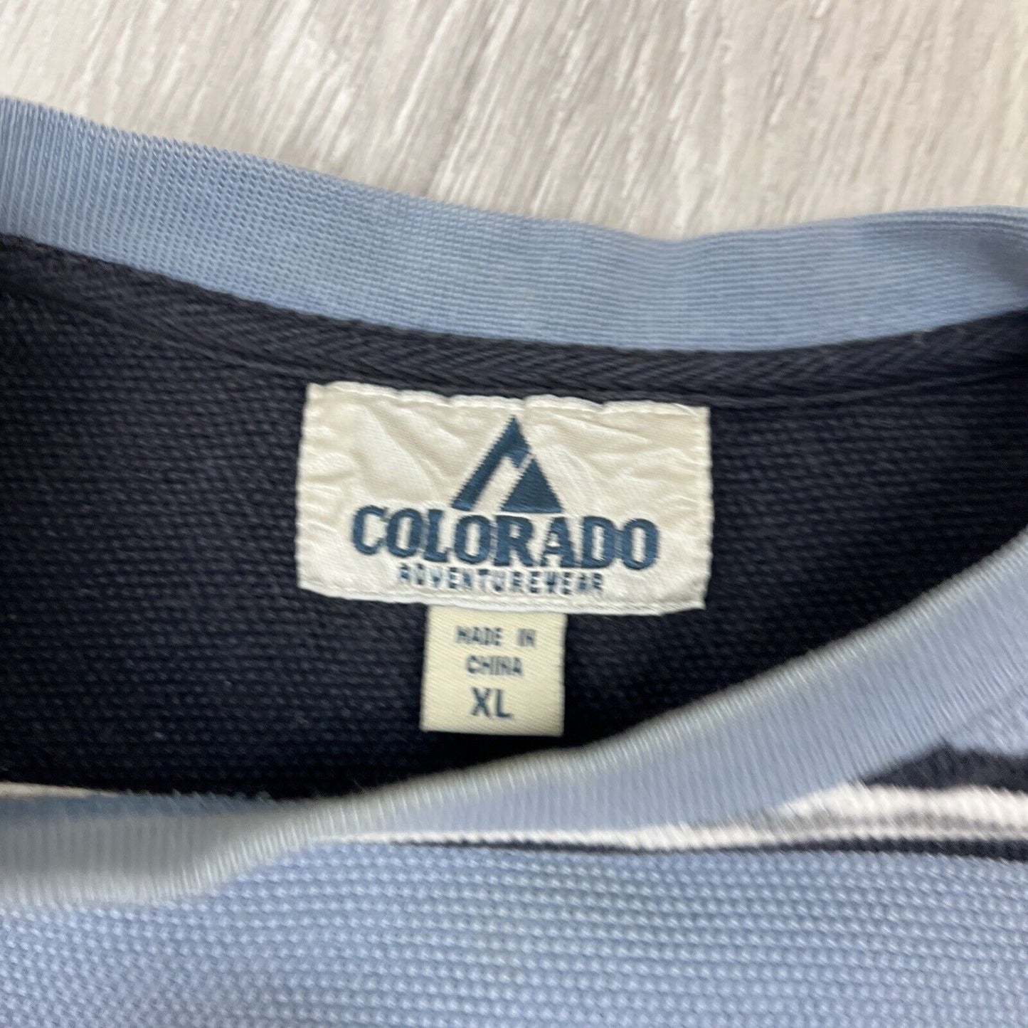 Colorado Mens Striped Heavyweight T-Shirt Size XL