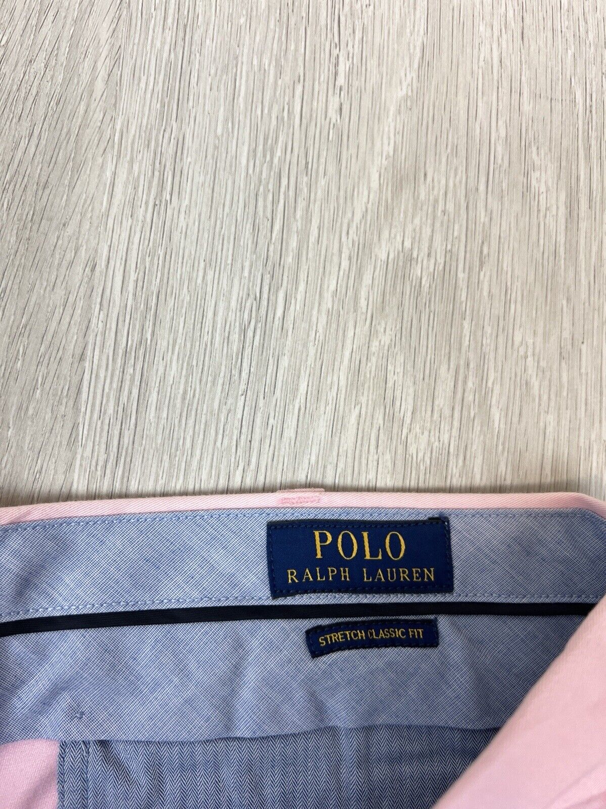 Polo Ralph Lauren Mens Classic Fit Stretch Pink Chinos Size 34/30