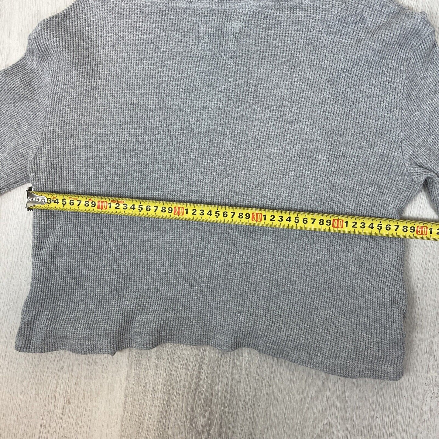 LSKD Womens Cropped Waffle Texture 1/4 Zip Hoodie Size 12