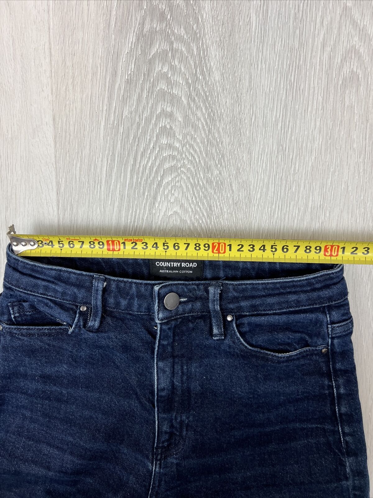 Country Road Denim Womens Black Wide-Leg Jeans Size 6