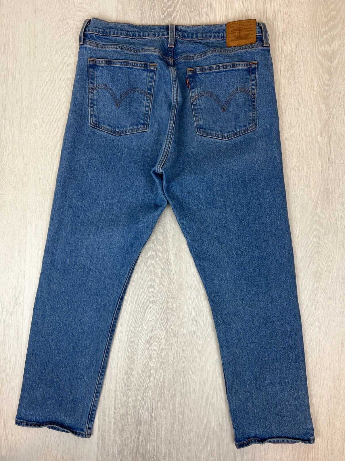 Levi’s Wedgie Womens Blue Straight Denim Jeans Size 32