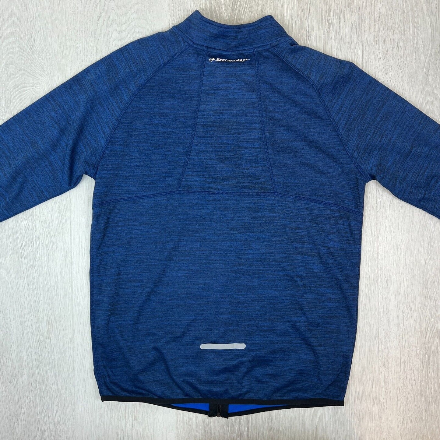 Dunlop Mens Full Zip Tech Fleece Blue Sweater Size Large