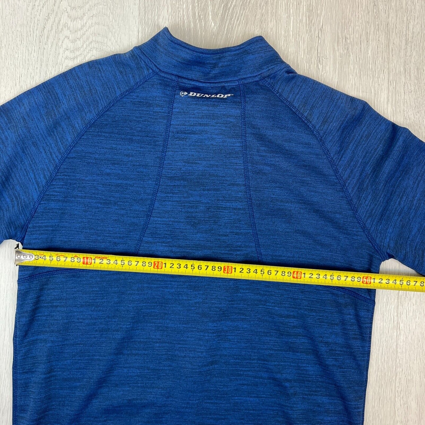 Dunlop Mens Full Zip Tech Fleece Blue Sweater Size Large