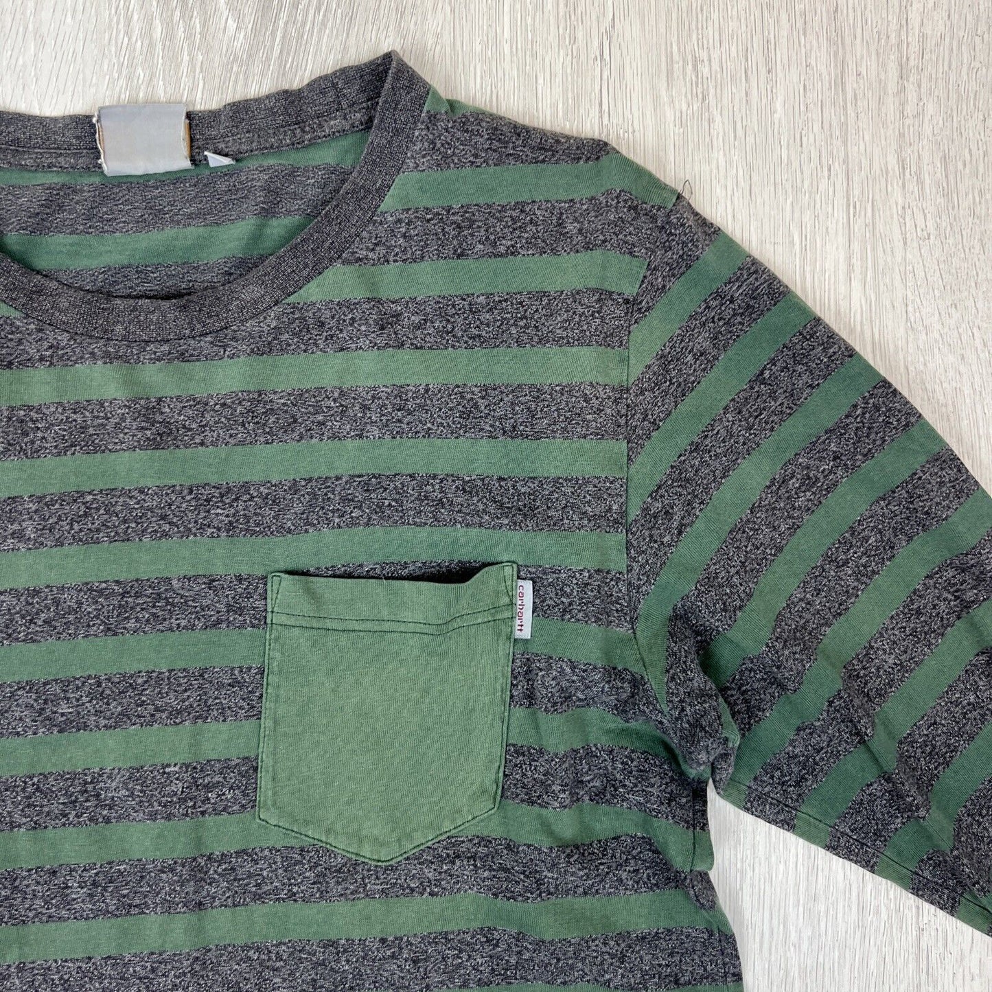 Carhartt Mens Striped Long Sleeve T-Shirt Size Medium