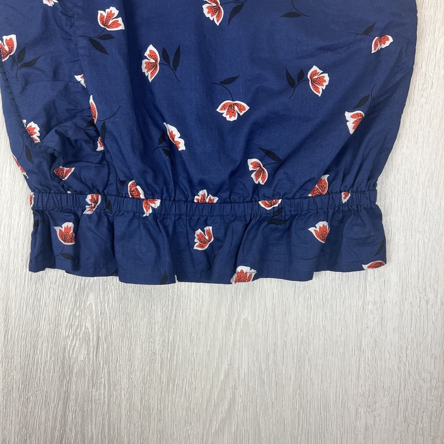 Country Road Womens Blue Asymmetrical One Sleeve Top Size 14