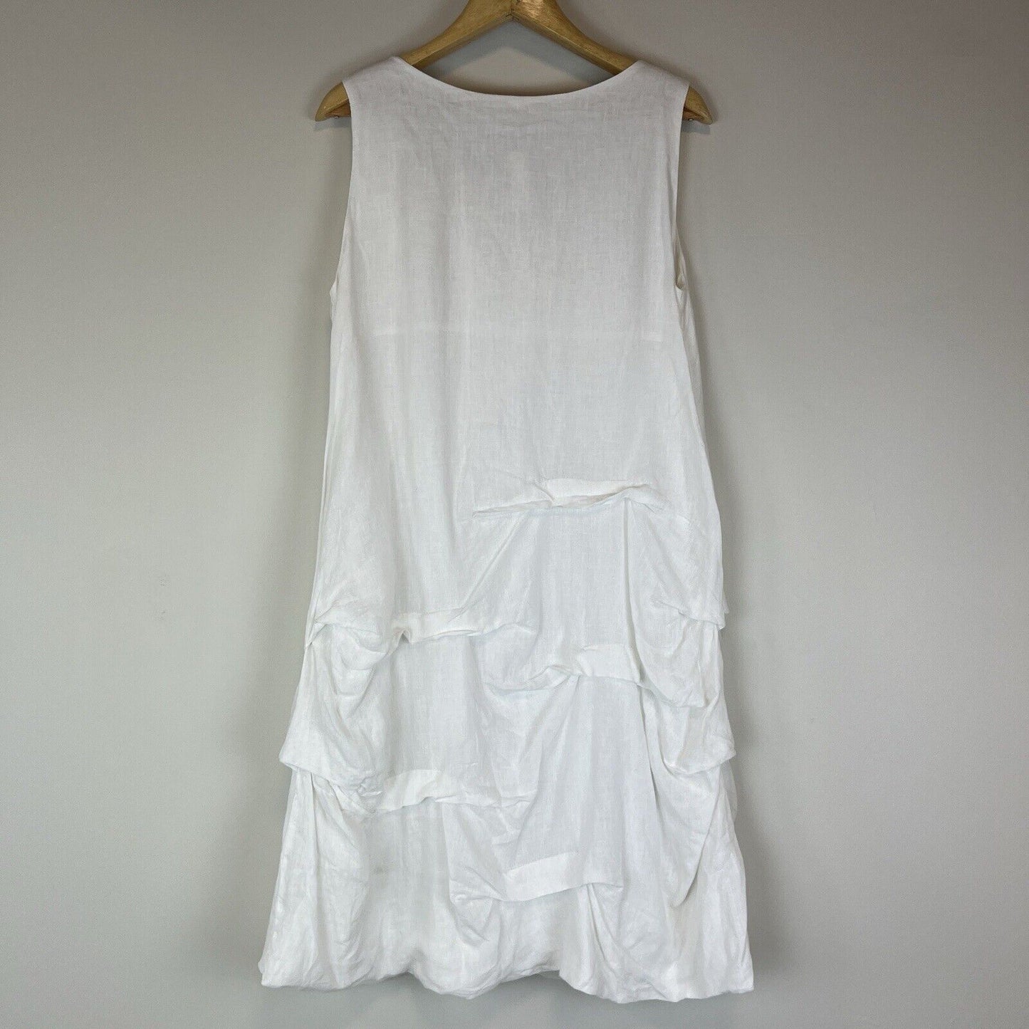 Chalet Womens 100% Linen White Dress Size Large