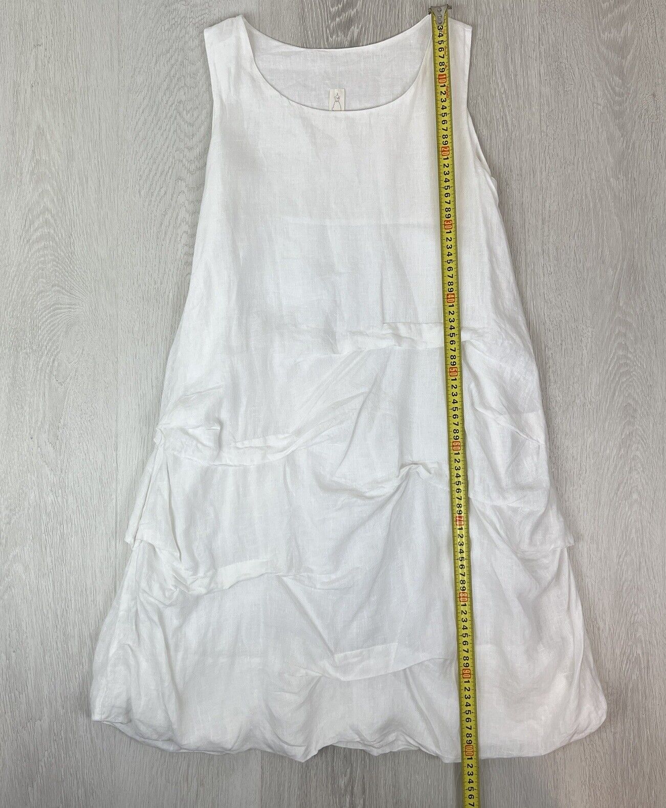 Chalet Womens 100% Linen White Dress Size Large