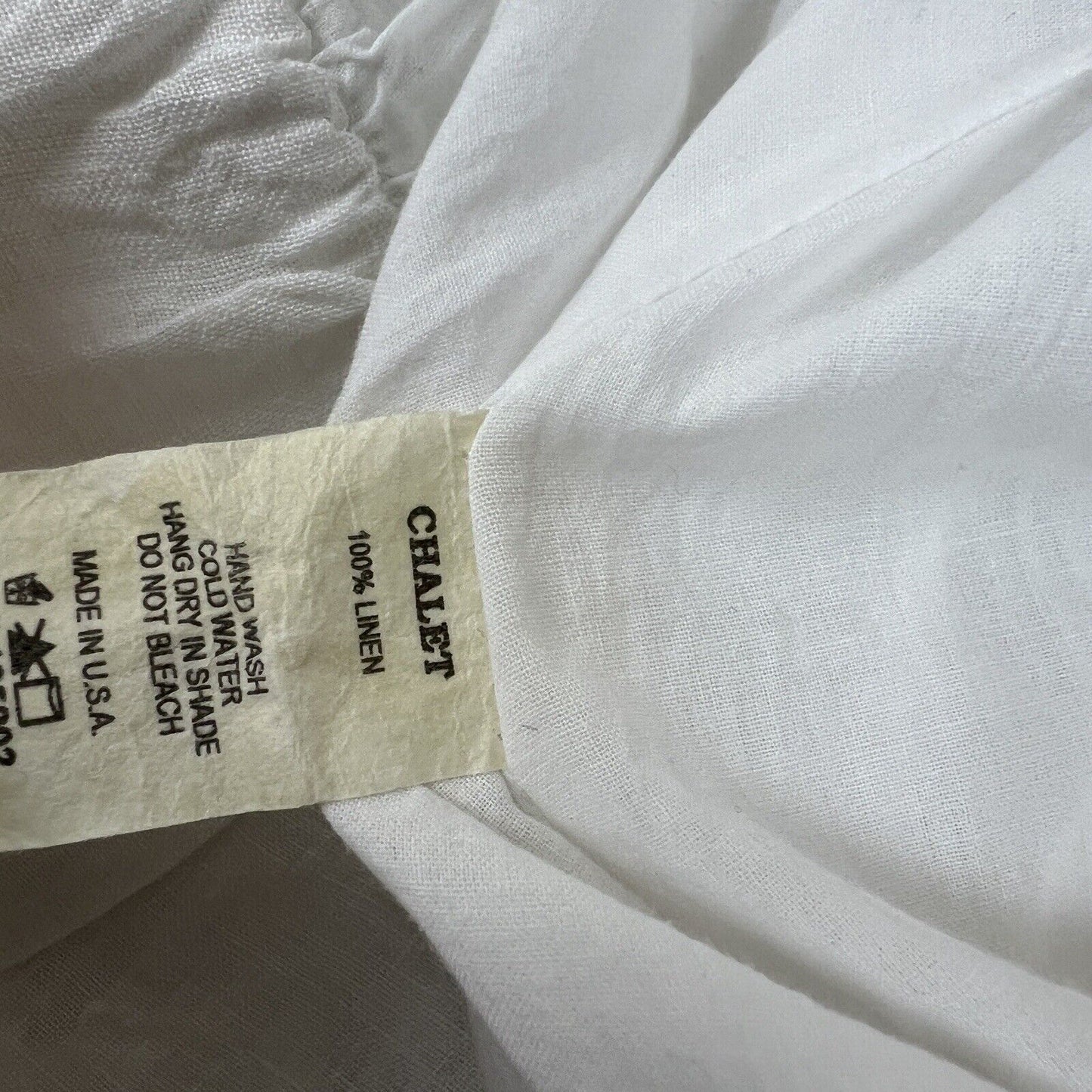 Chalet Womens 100% Linen White Dress Size Large