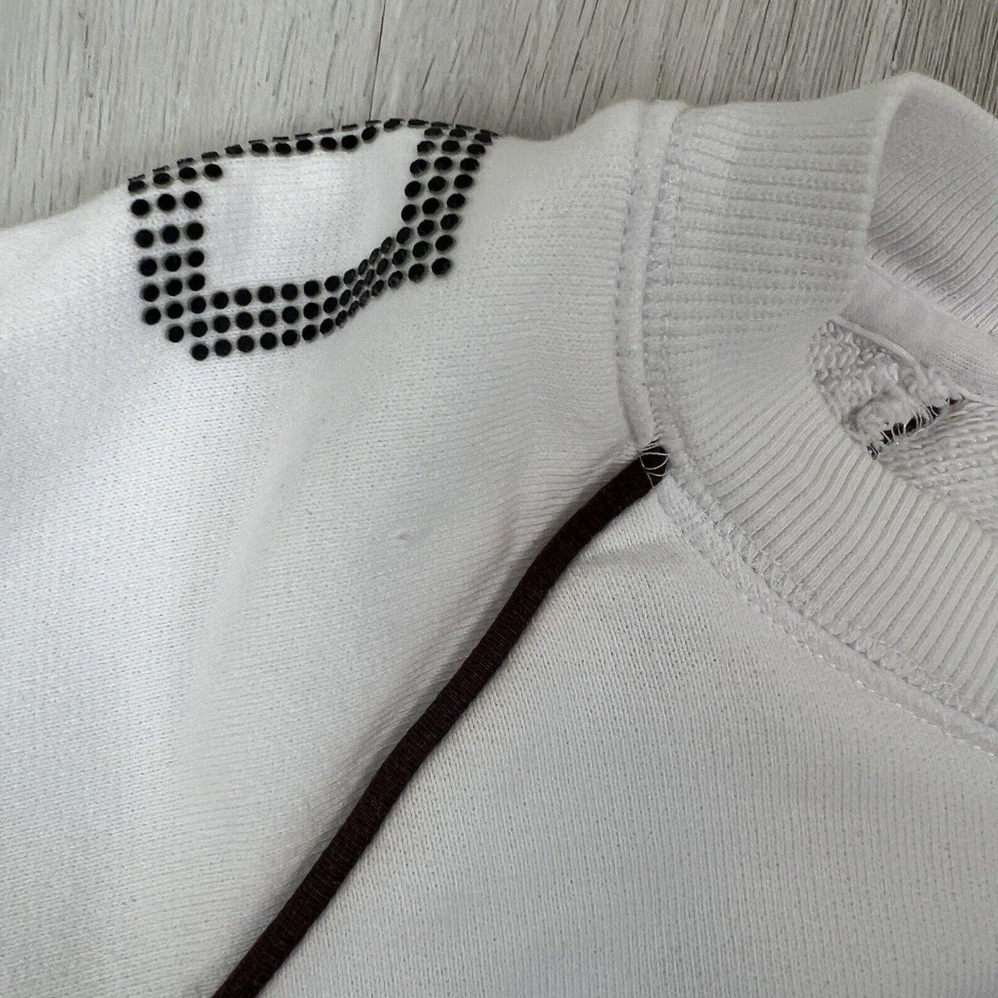 P.E Nation Womens White Cropped Pullover Sweatshirt Jumper Size Small