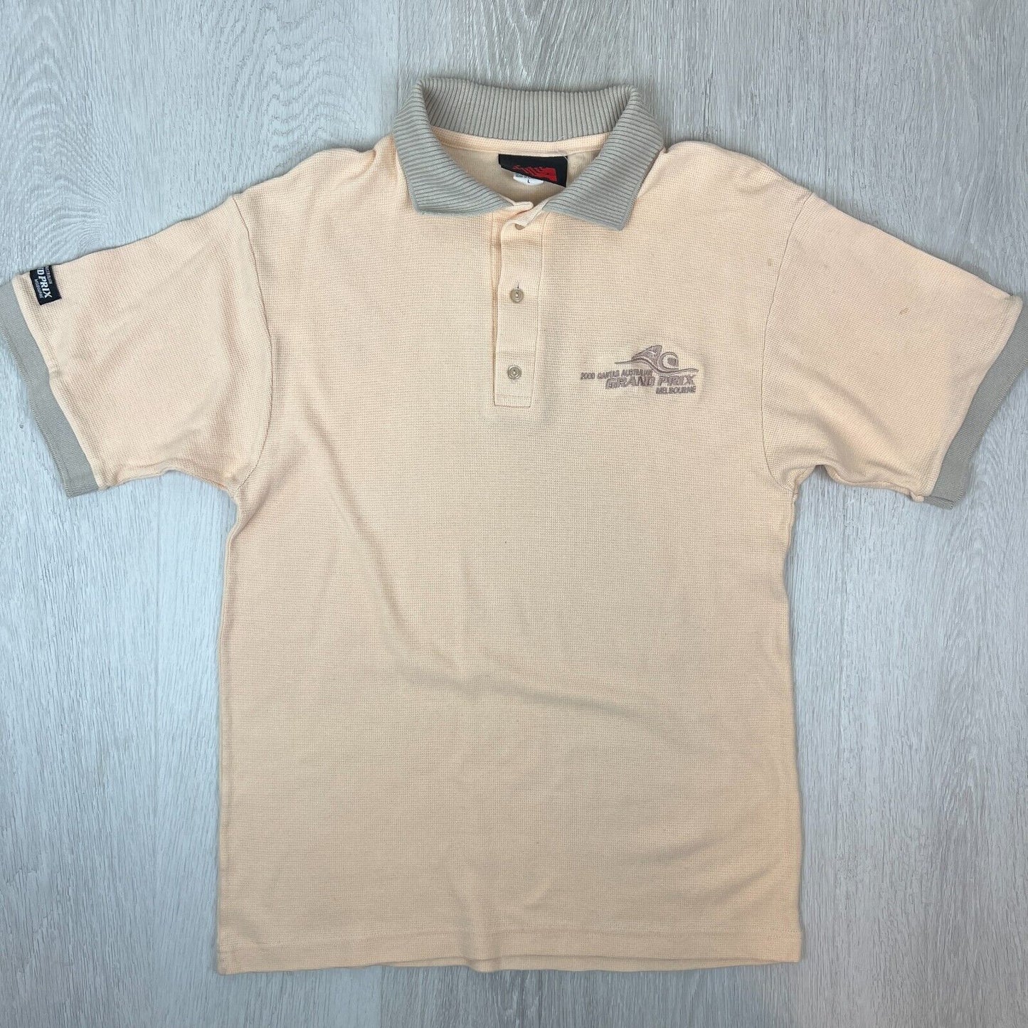 Vintage 2000 Qantas Australian Grand Prix Formula 1 Mens Black Polo Shirt Size S