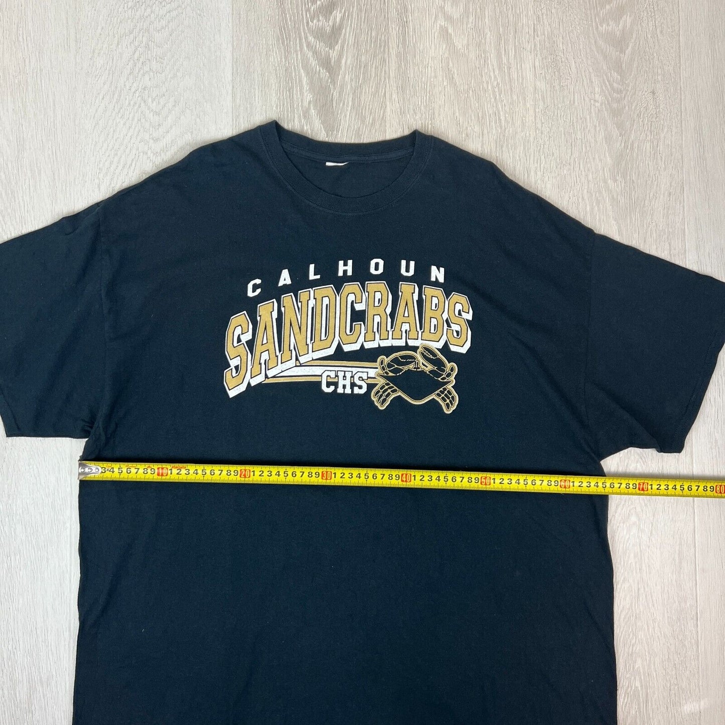 Calhoun Sandcrabs US Sports Texas High Scool Mens Black T-Shirt Size XL Approx