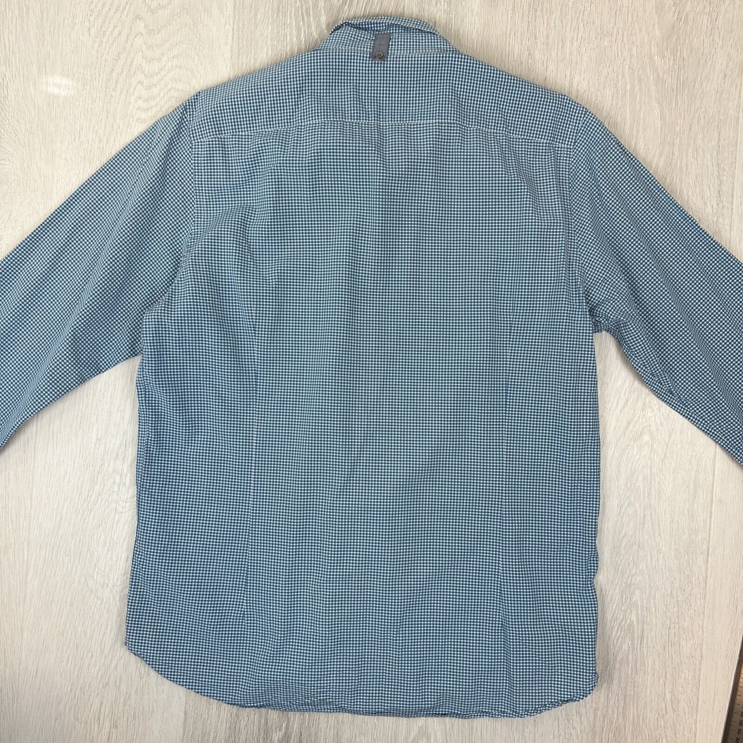 Ted Baker Mens Blu Long Sleeve Button Up Shirt Size 5