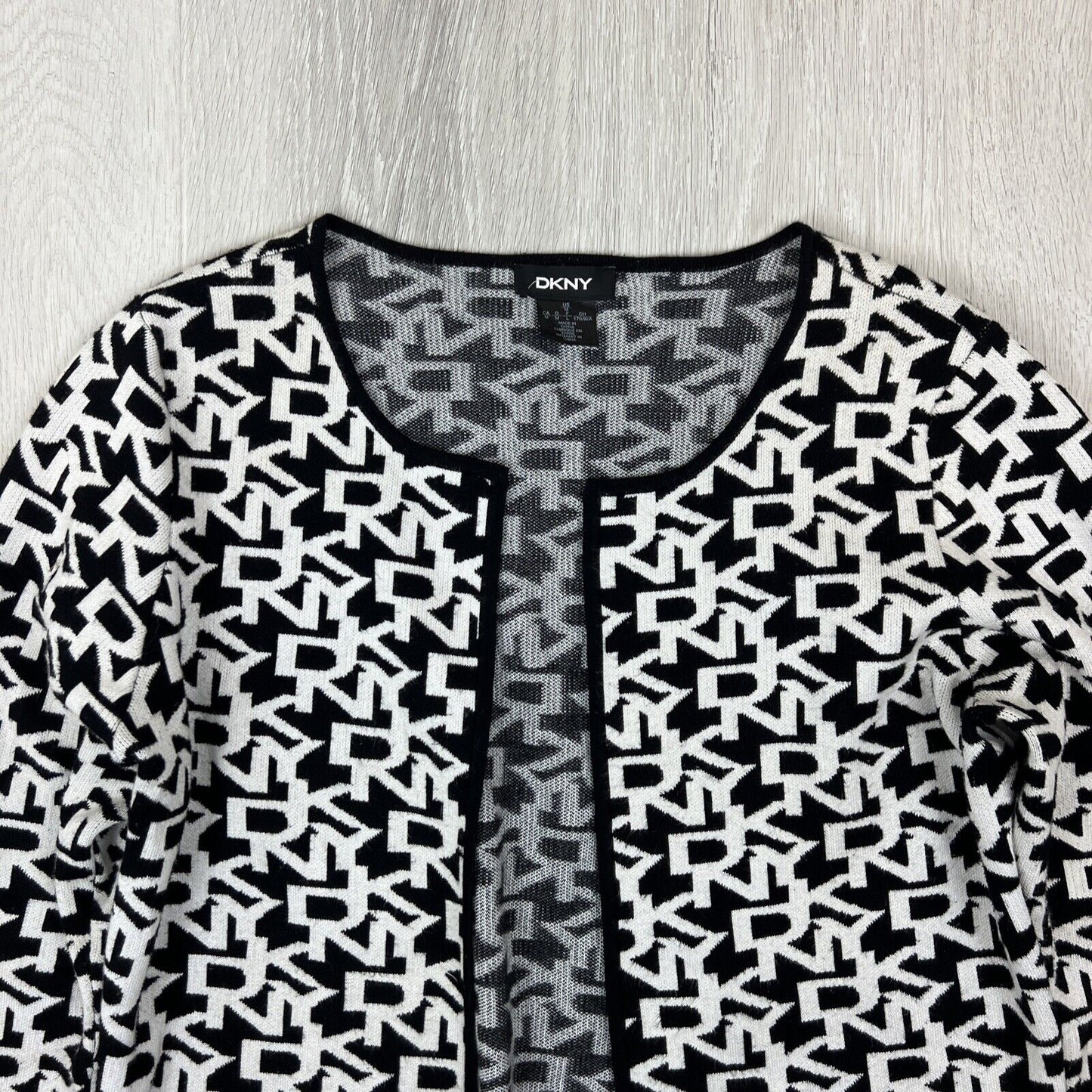DKNY Womens Knitted Cardigan /Sweater Size Medium (read desc)