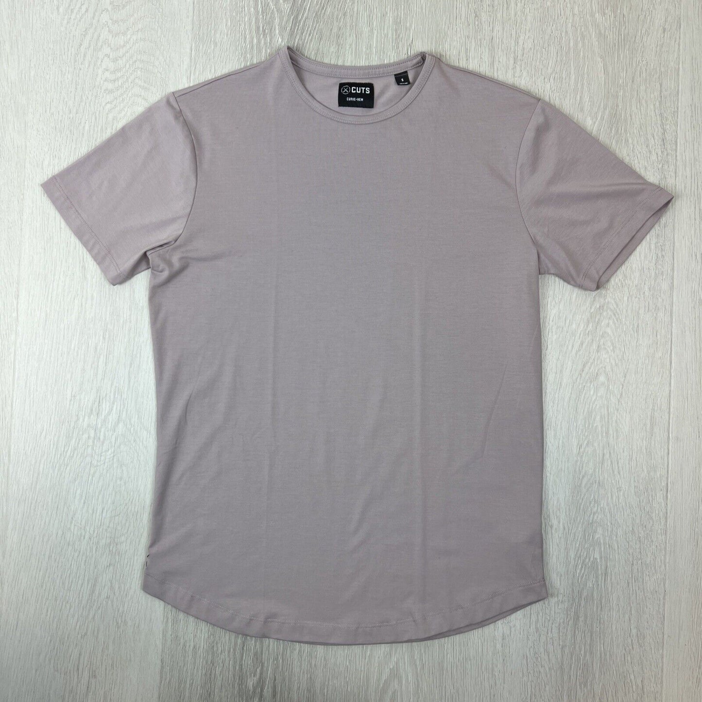 Cuts Mens Curve-Hem Tee T-shirt Size Small