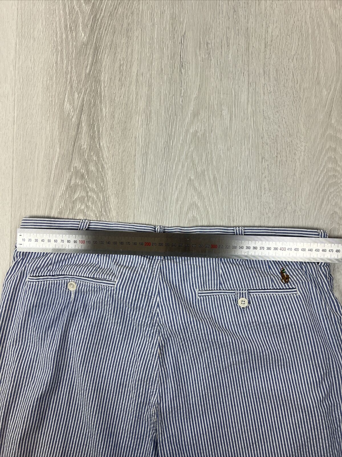 Polo Ralph Lauren Mens Stretch Straight Striped Cotton Pants Size 36/30