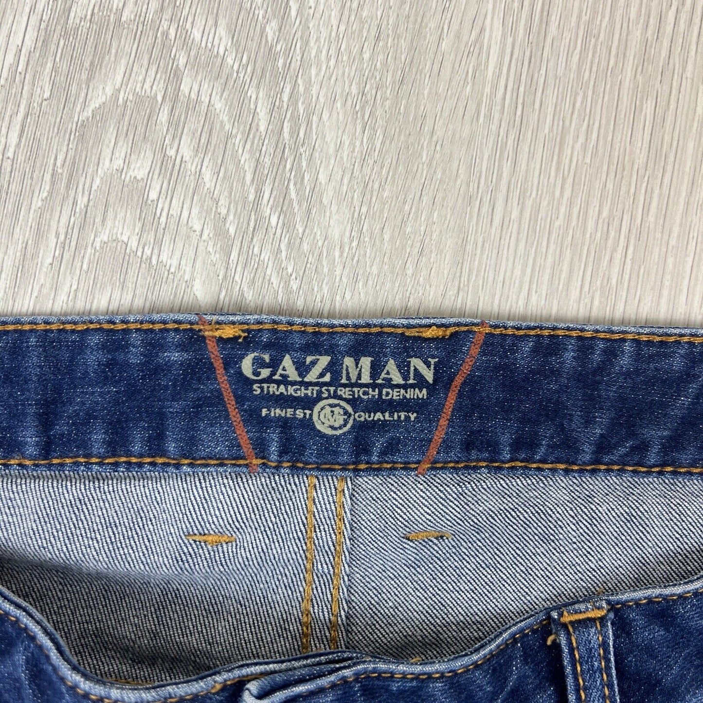 Gazman Mens Straight Stretch Denim Jeans Size 34