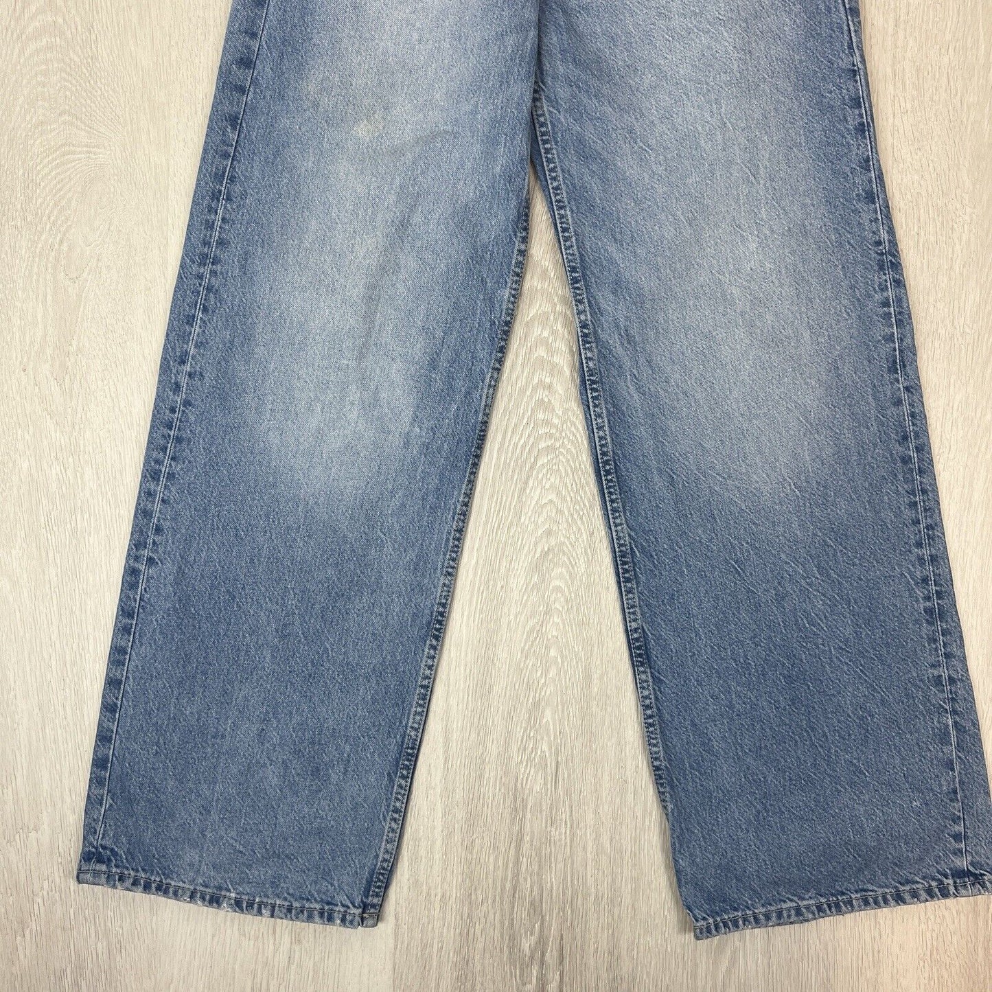 H&M &Denim Womens Baggy Wide Loose Fit Jeans Size 2 US