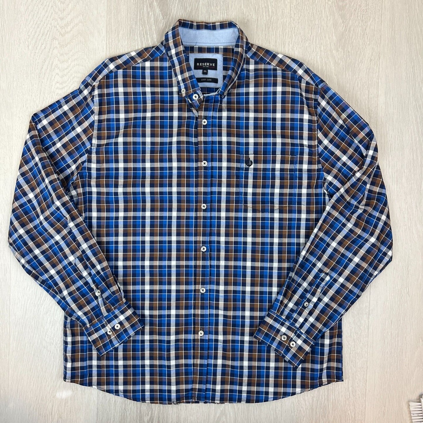 Reserve Mens Button Up Shirts Size 2XL (1 x Short Sleeve, 1 x Long Sleeve)