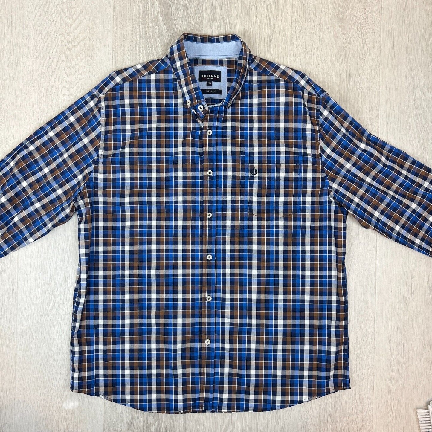 Reserve Mens Button Up Shirts Size 2XL (1 x Short Sleeve, 1 x Long Sleeve)