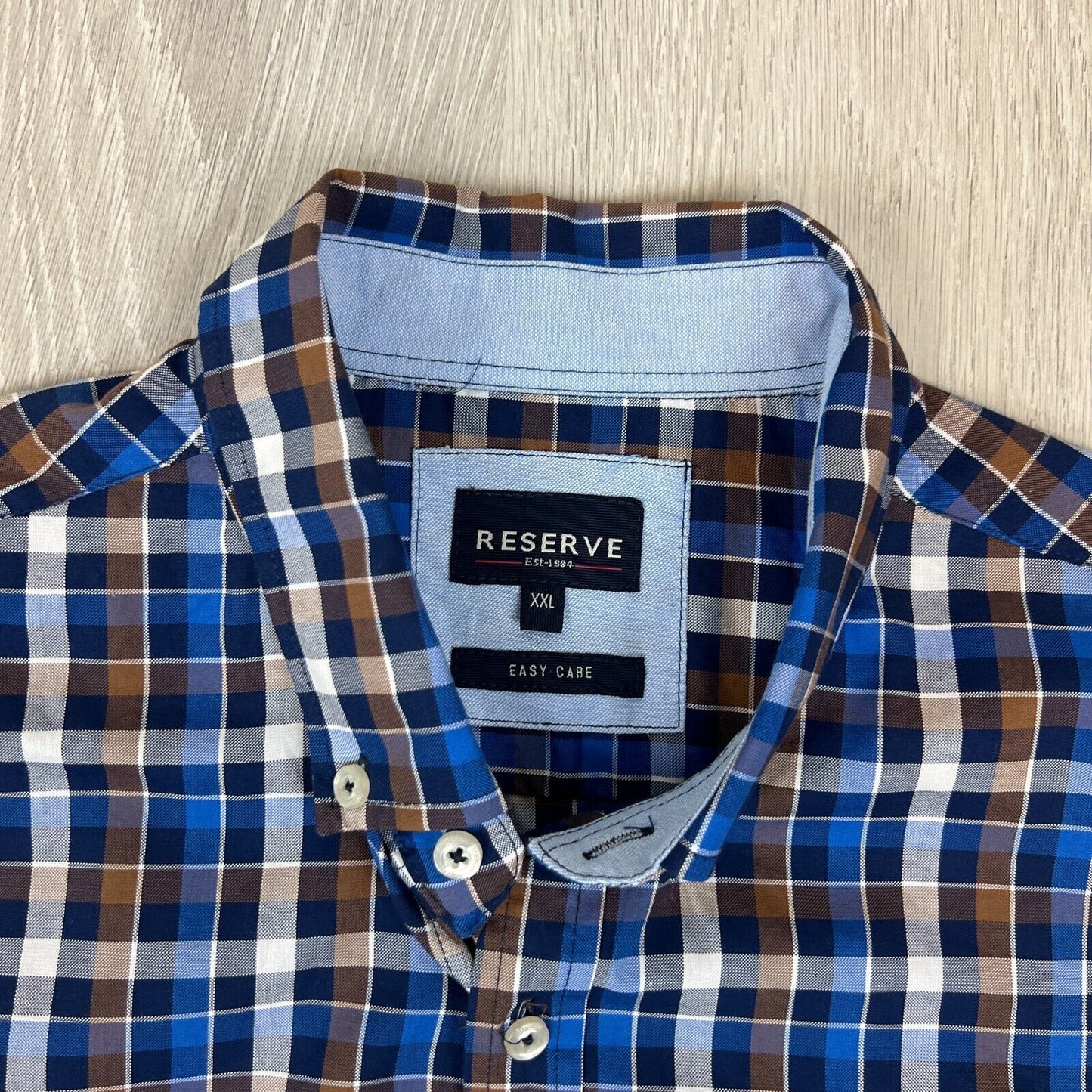 Reserve Mens Button Up Shirts Size 2XL (1 x Short Sleeve, 1 x Long Sleeve)