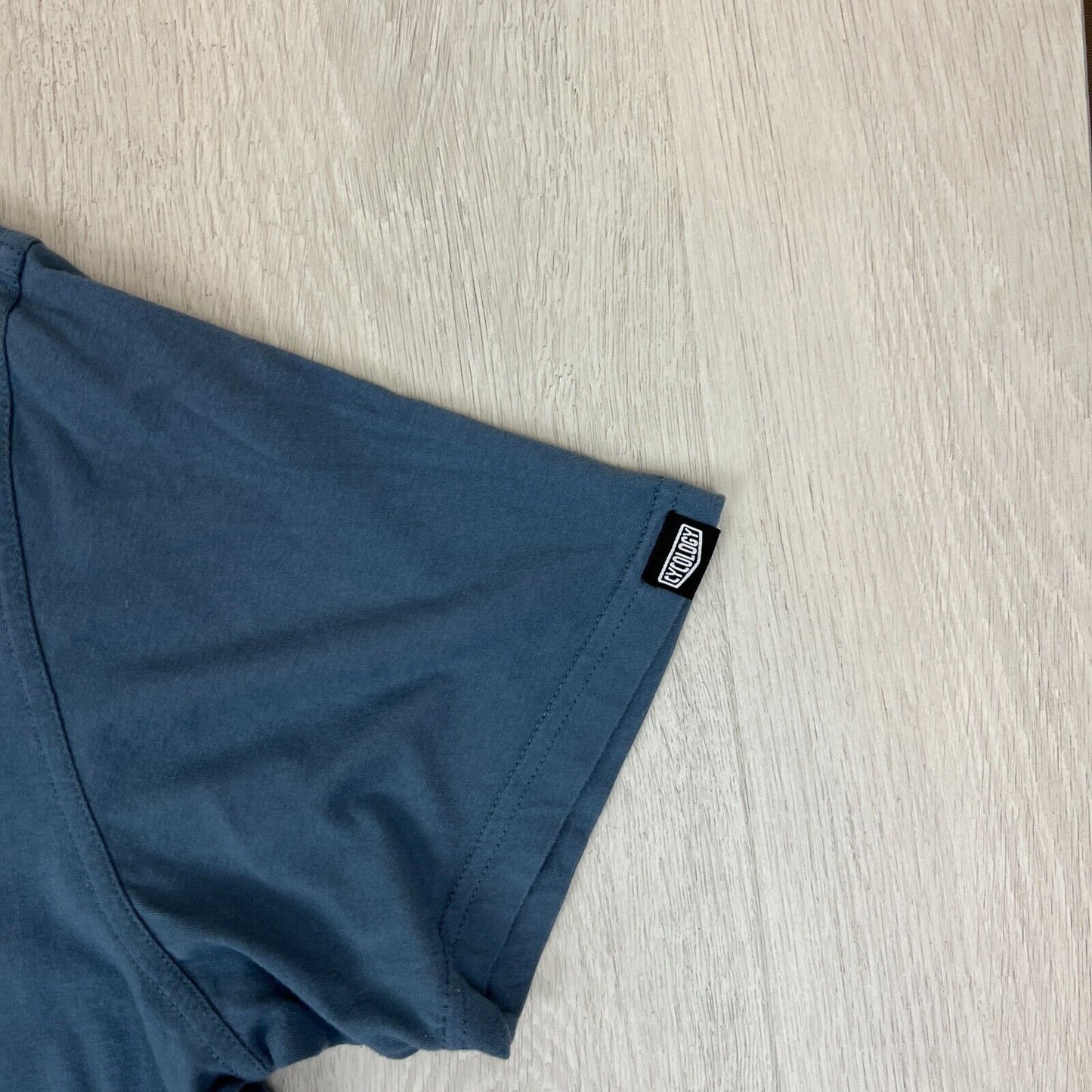 Cycology Mens Navy Blue Cycling T-Shirt Size Large