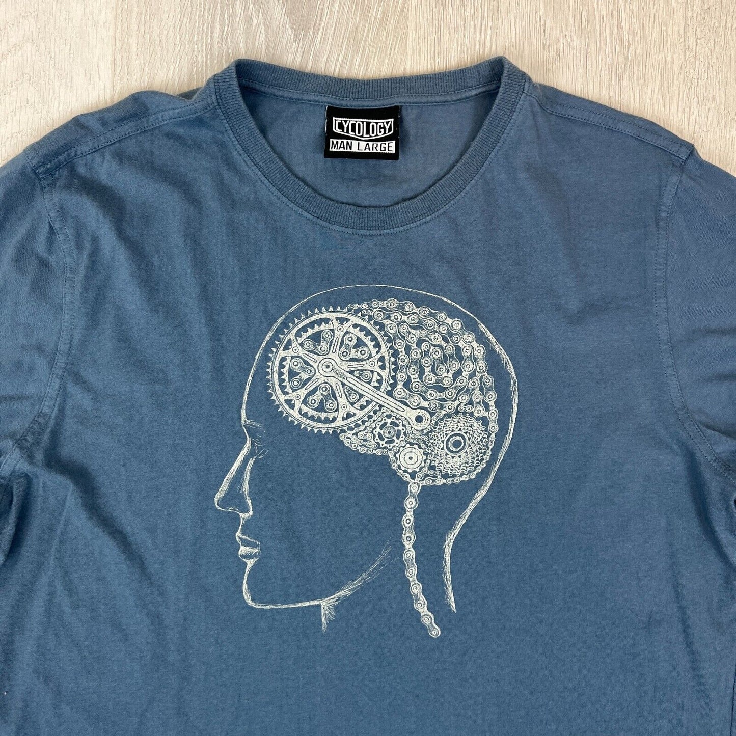 Cycology Mens Navy Blue Cycling T-Shirt Size Large