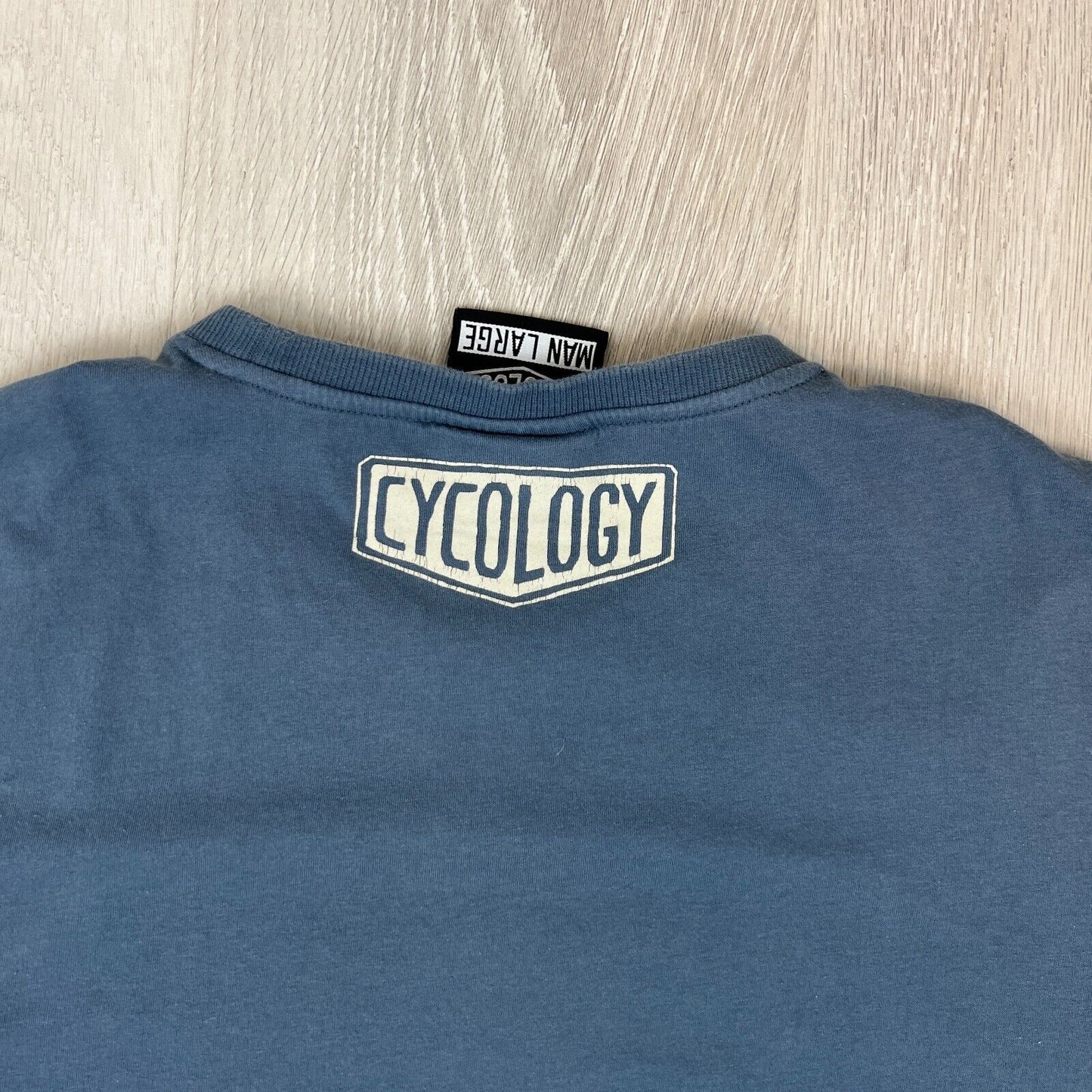 Cycology Mens Navy Blue Cycling T-Shirt Size Large