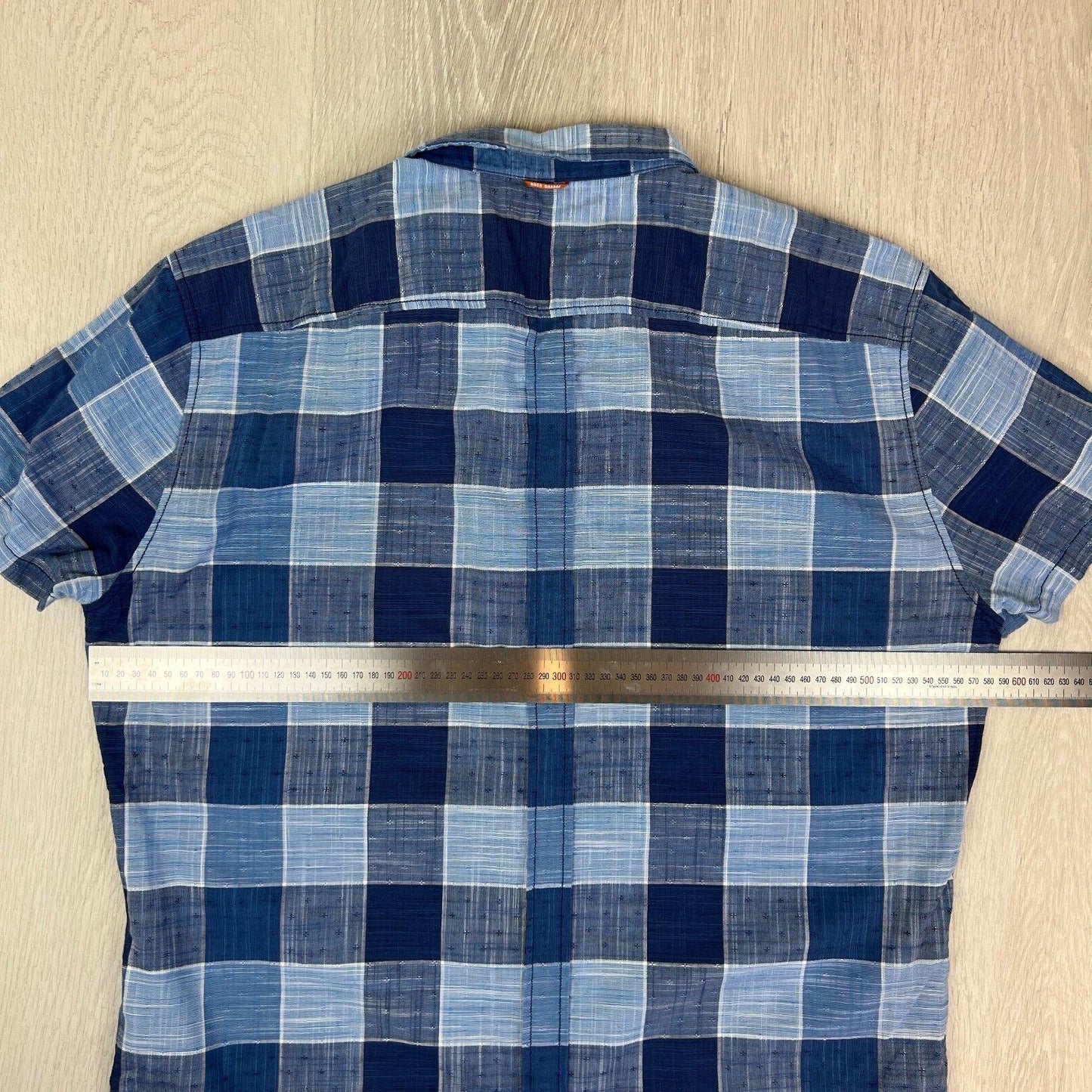 Hugo Boss Mens Short Sleeve Slim Fit Button Up Shirt Size XL