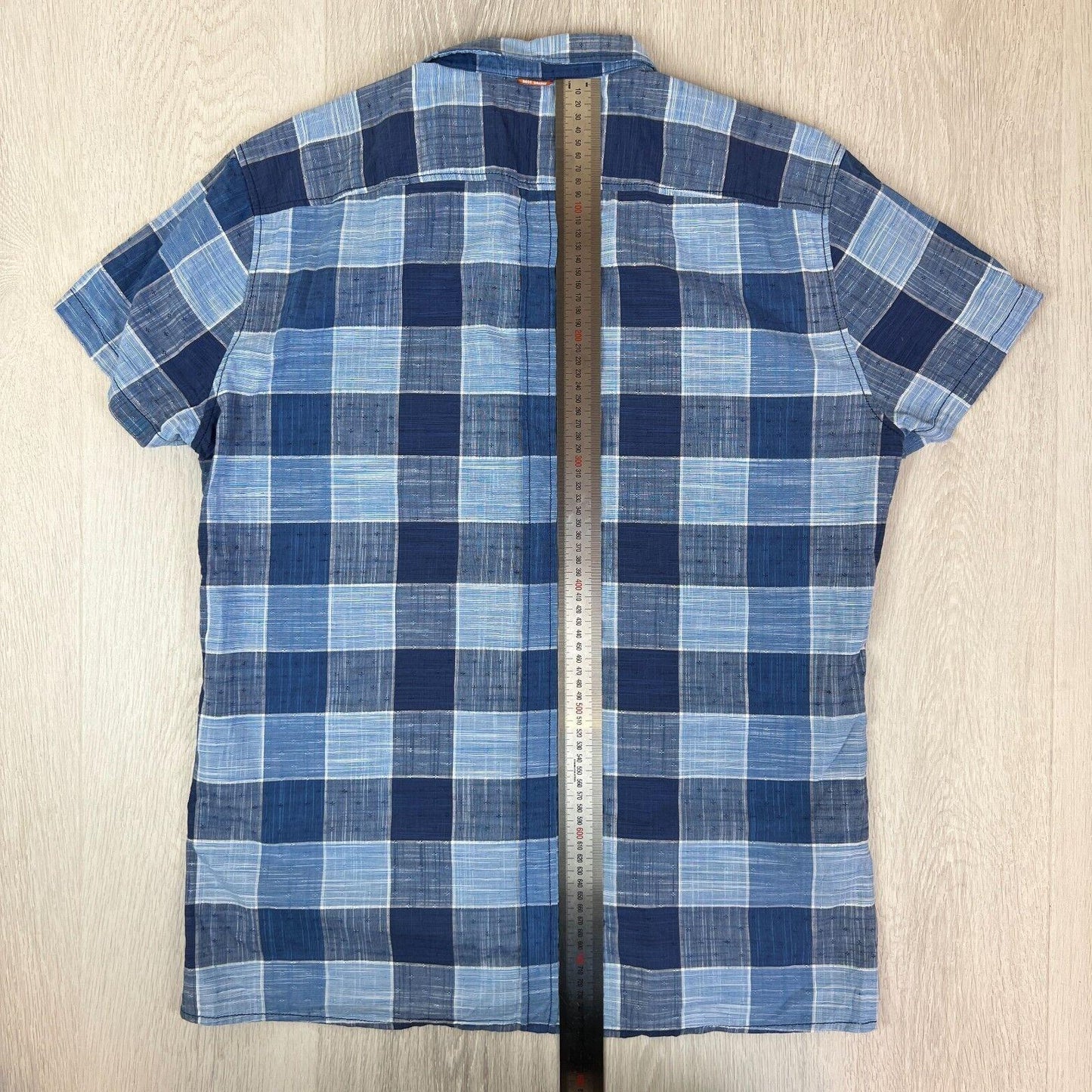 Hugo Boss Mens Short Sleeve Slim Fit Button Up Shirt Size XL