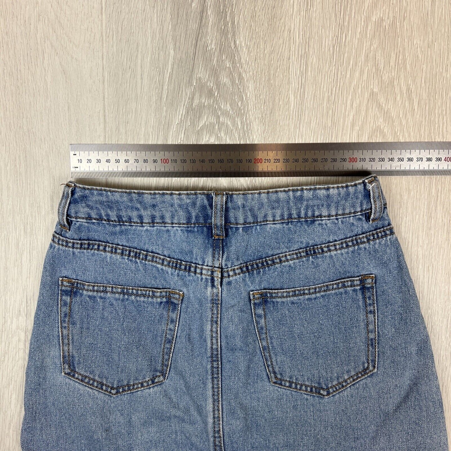 Jay Jays Womens Denim High Waisted Mini Skirt Size 10