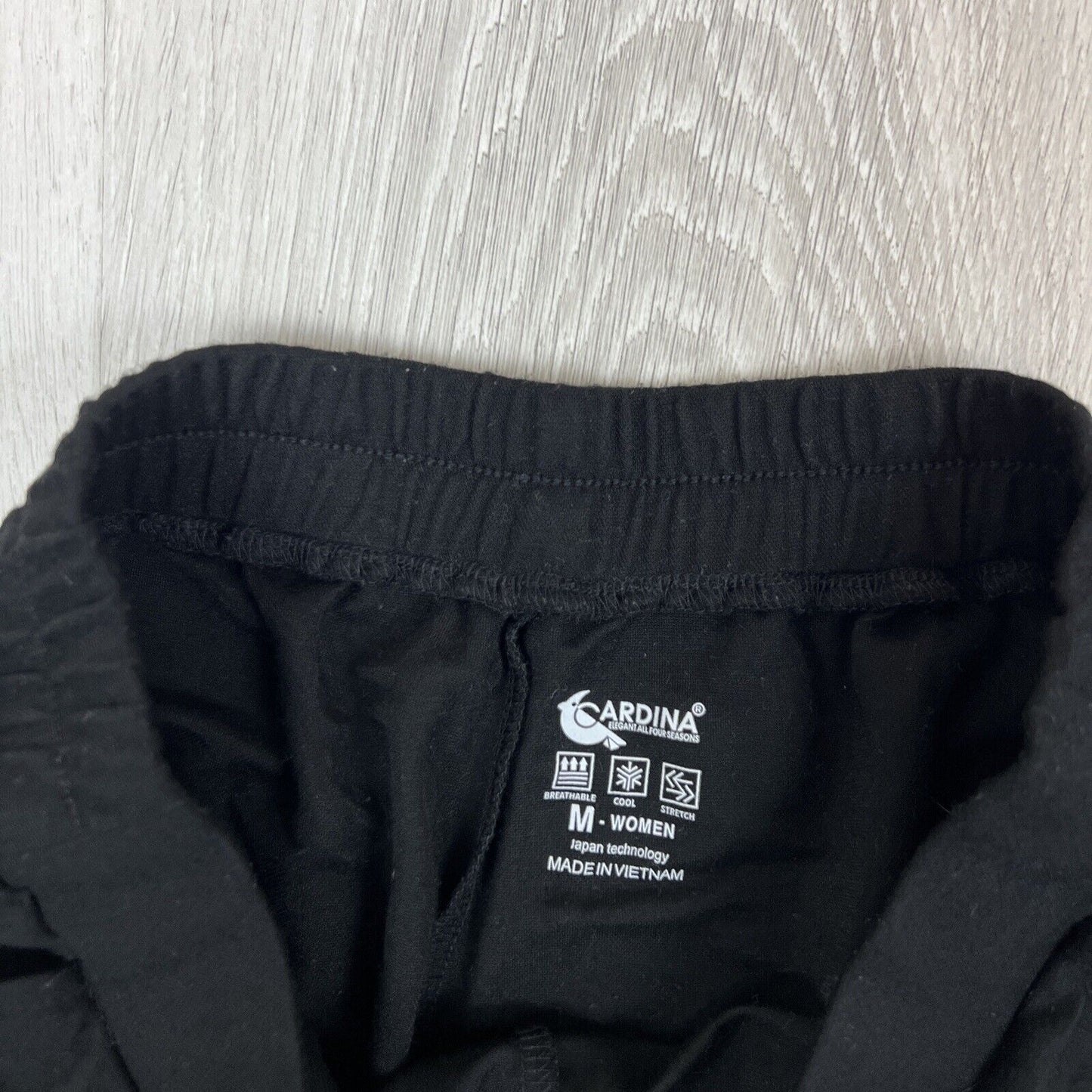 Cardina Womens Black Culottes Shorts Size Medium