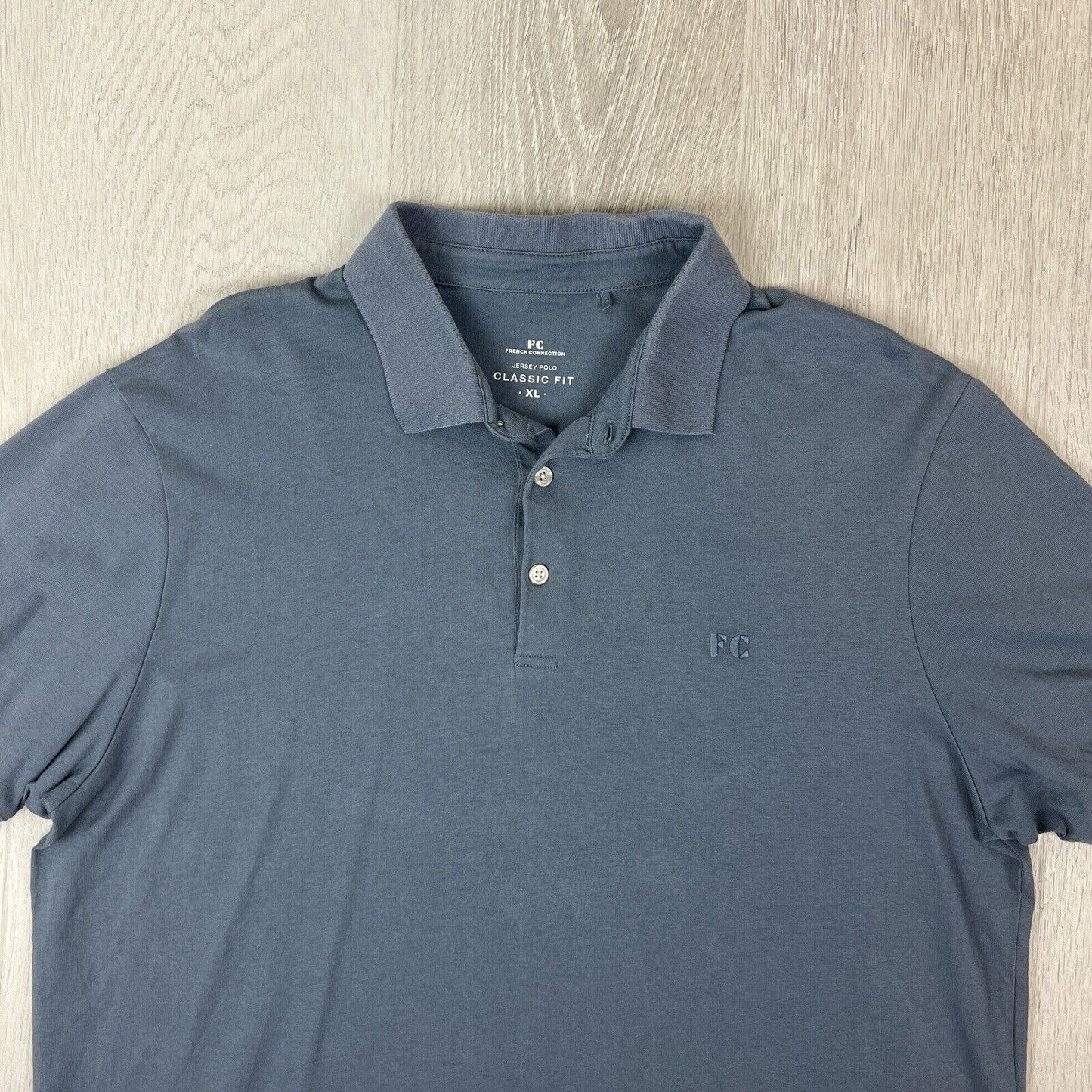 French Connection Mens Classic Fit Jersey Polo Shirt Size Large