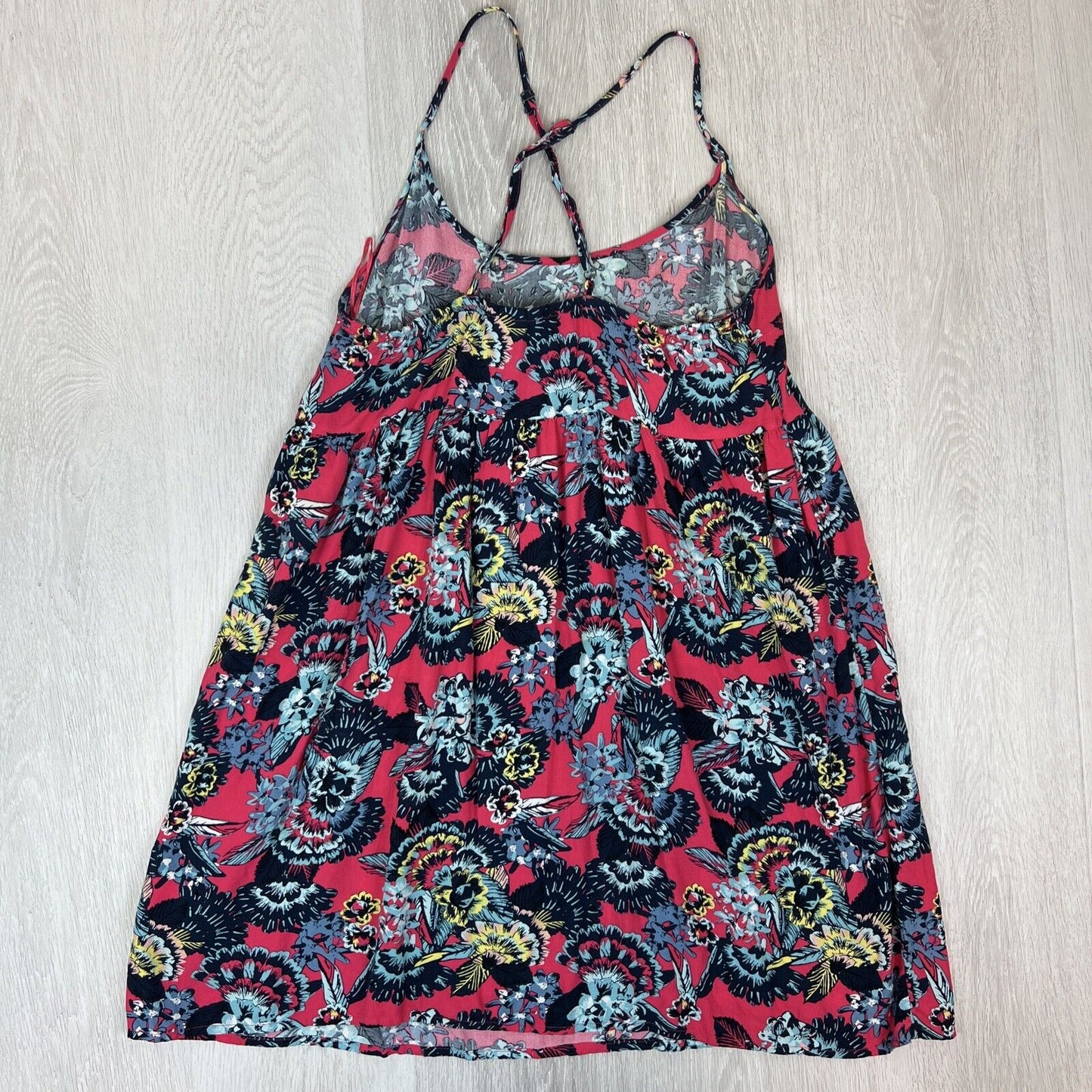 Roxy Womens Red Floral Mini Dress Size Large
