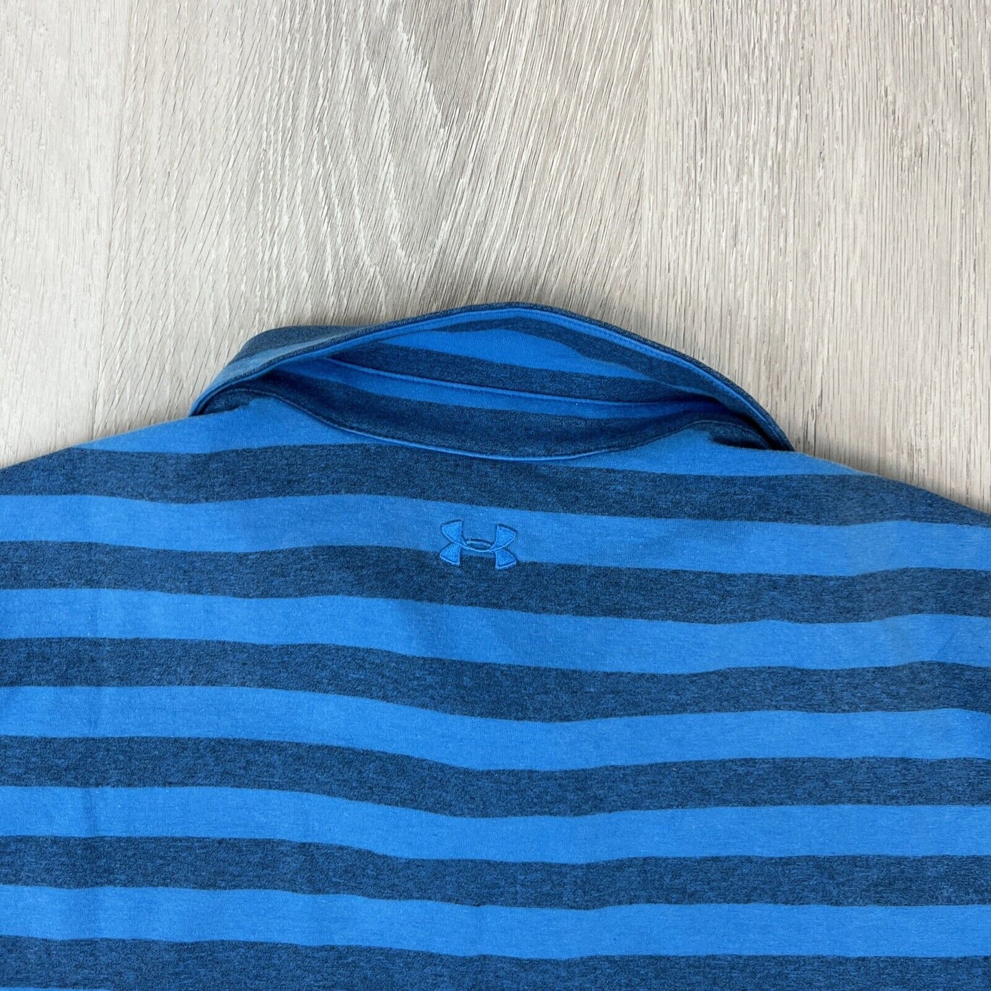 Under Armour Mens Striped Golf Polo Shirt Size Large