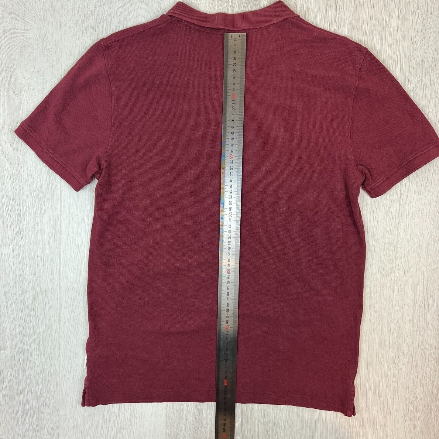 Wrangler Mens Maroon Polo Shirt Size Medium