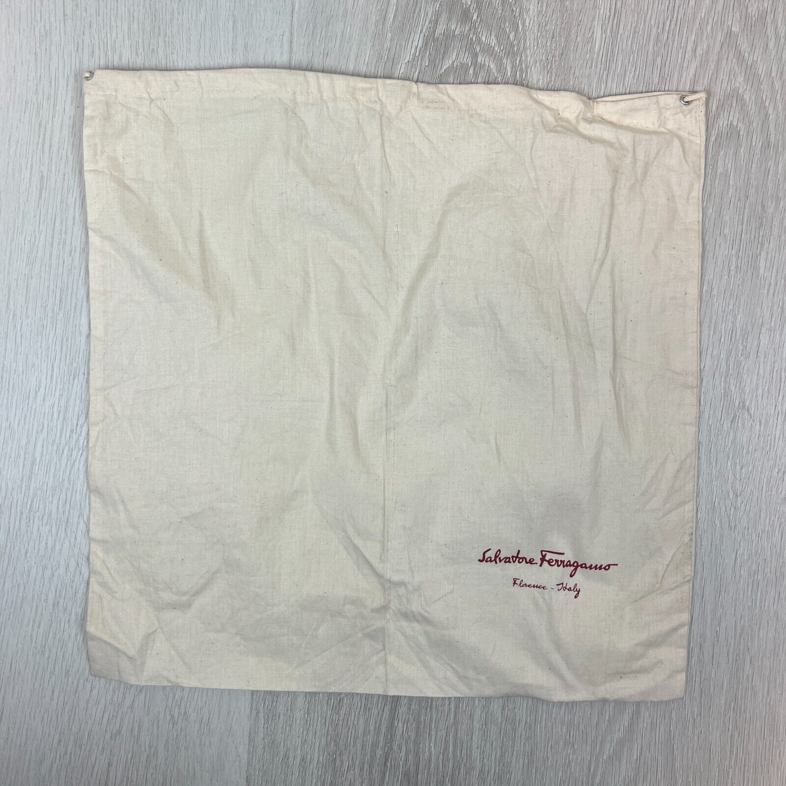 Salvatore Ferragamo Cotton Shoe Bag Dust Bag Shire Thrift