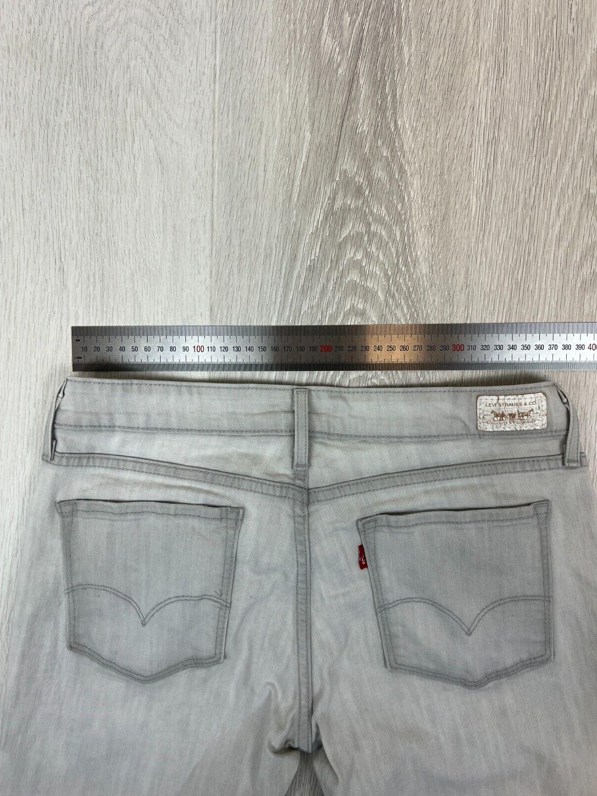 Levis Womens Skinny 511 Grey Denim Jeans Size 10