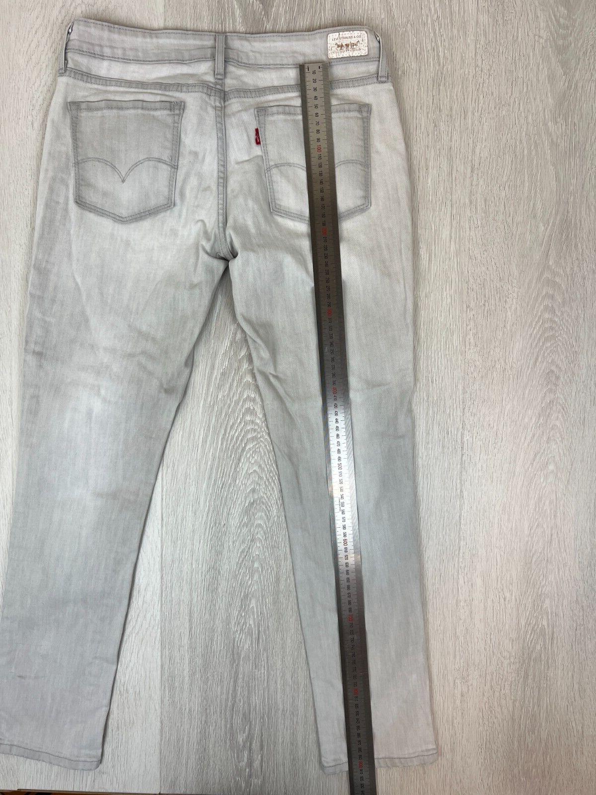 Levis Womens Skinny 511 Grey Denim Jeans Size 10