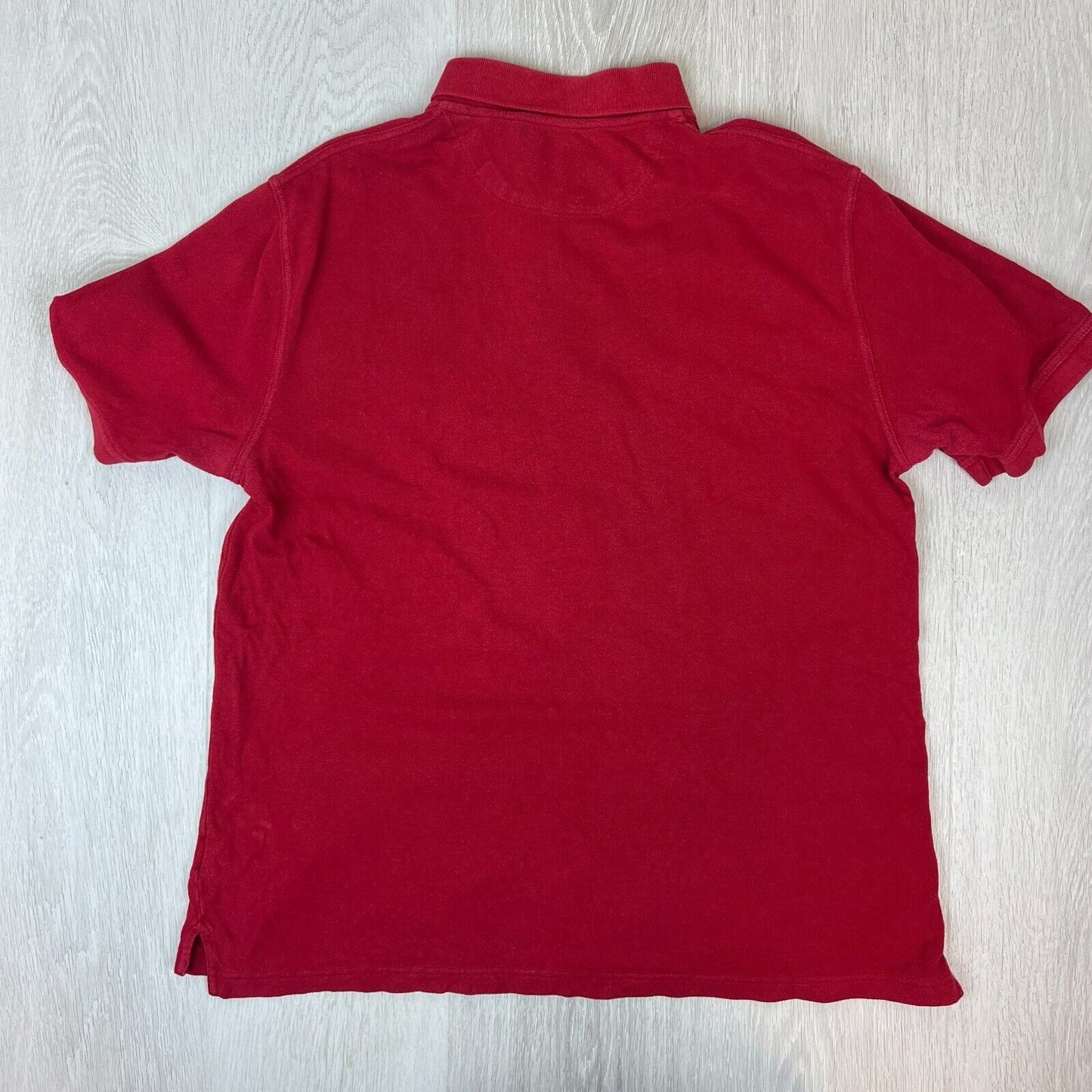 R.M. Williams Mens Red Polo Shirt Size Medium (Deodorant Issue under 1 arm)