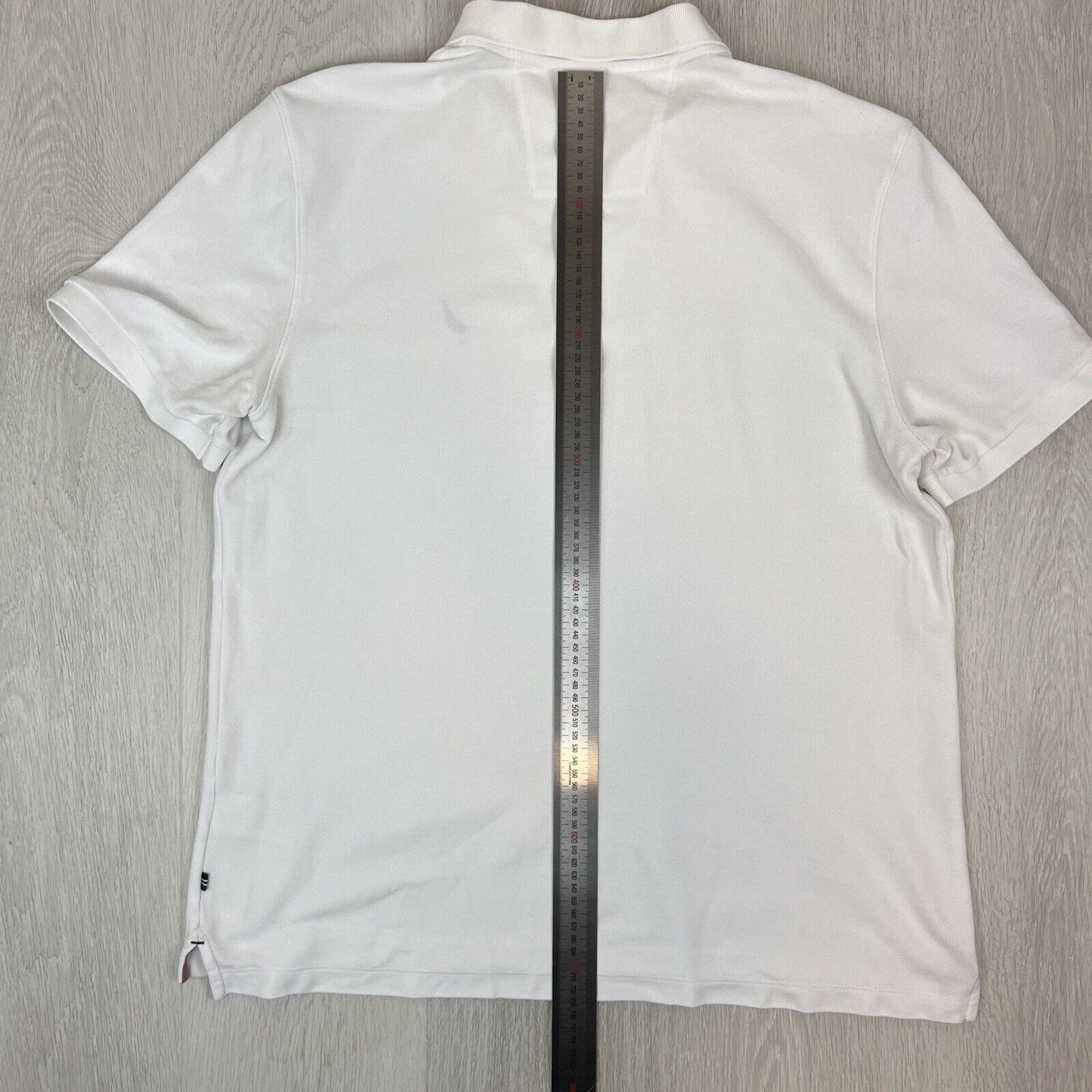 Nautica Mens White Polo Shirt Deck Shirt Classic Fit Size XL