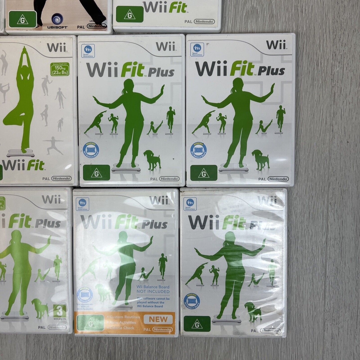 Nintendo Wii Video Game Bundle Wii Fit & Wii Fit Plus (11 Games)