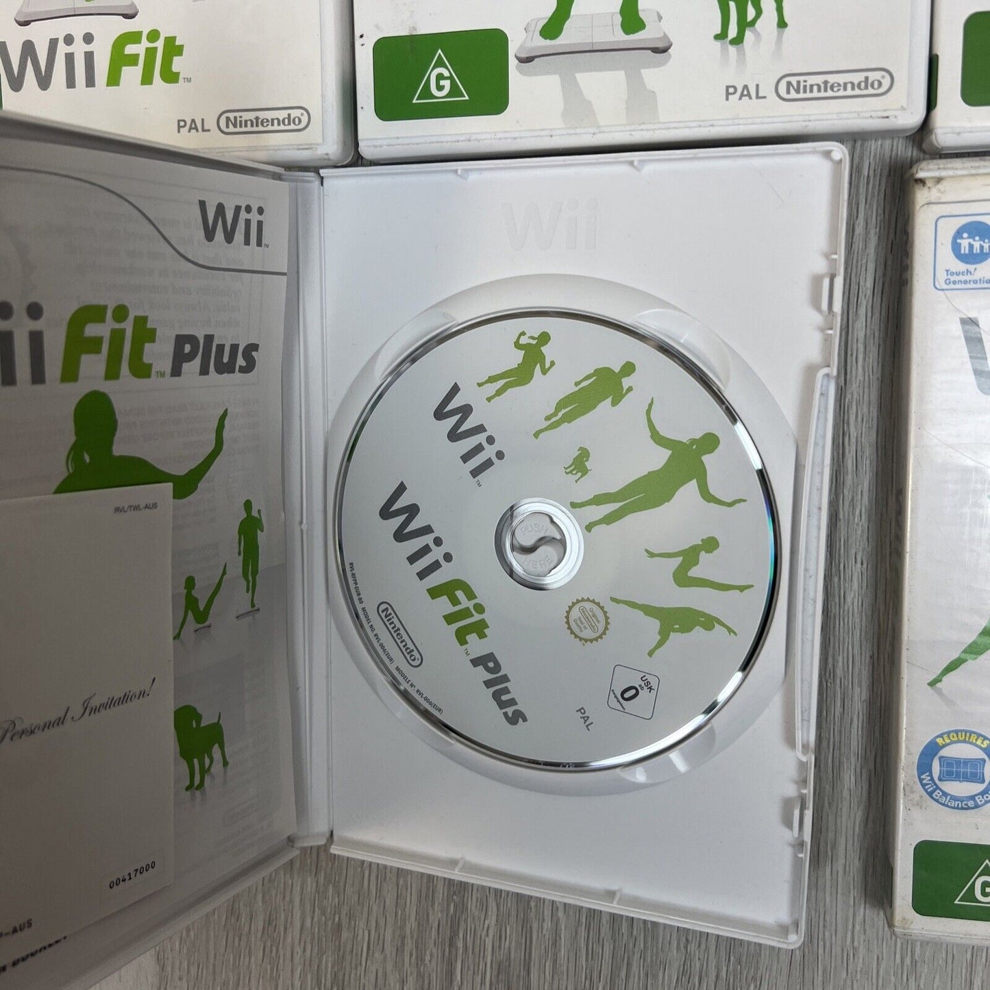 Nintendo Wii Video Game Bundle Wii Fit & Wii Fit Plus (11 Games)