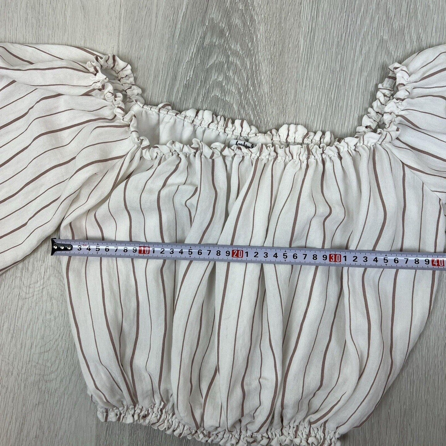 Perfect Stanger Womens White Off-Shoulder Crop Top Size 6