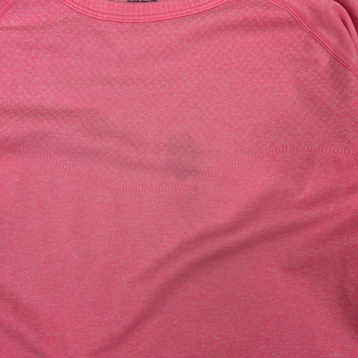 Lorna Jane Seamless Womens Pink Long Sleeve T-Shirt Top Size Large