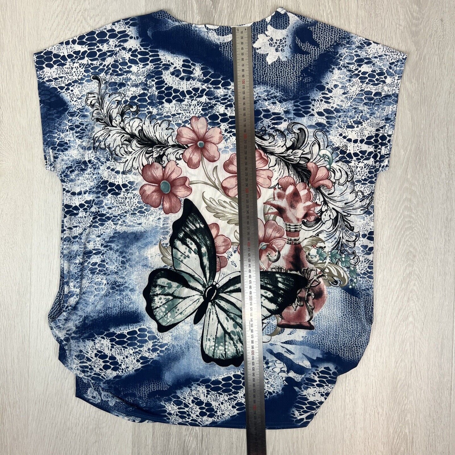Caroline Morgan Womens Jewelled Butterfly Top Size 12-14