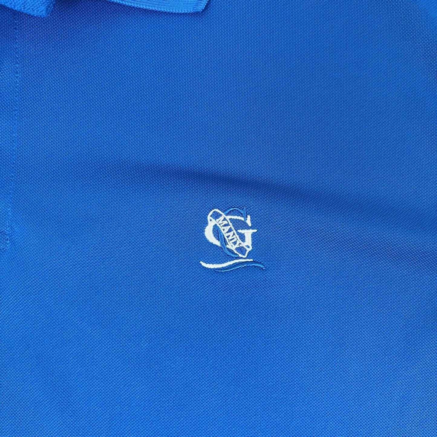38 Degrees South Mens Blue Manly Golf Club Polo Shirt Size XL