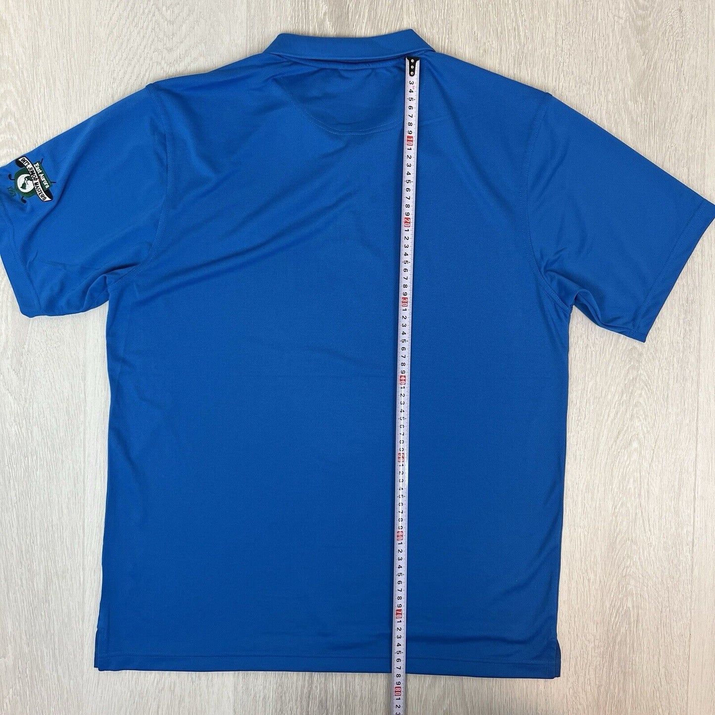 38 Degrees South Mens Blue Manly Golf Club Polo Shirt Size XL