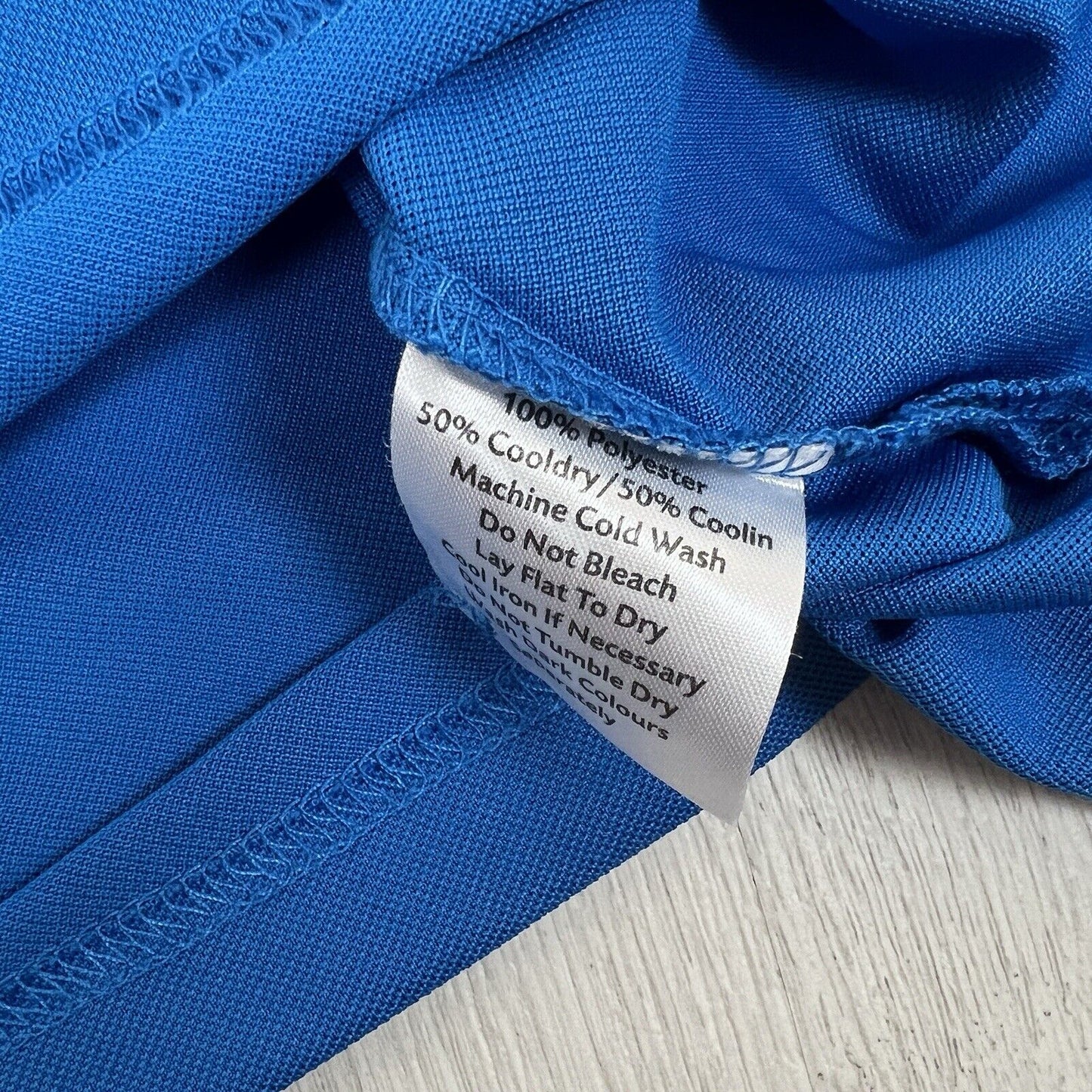 38 Degrees South Mens Blue Manly Golf Club Polo Shirt Size XL