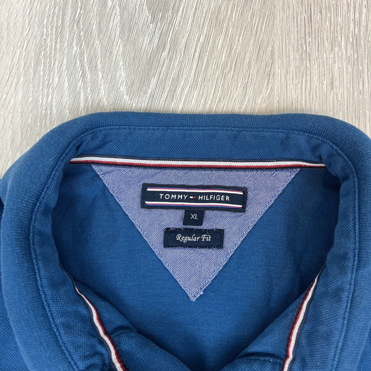 Tommy Hilfiger Mens Blue Short Sleeve Polo Shirt Size XL